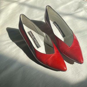 Vintage Maud Frizon asymmetrical pumps